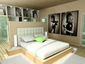 zona letto a isola